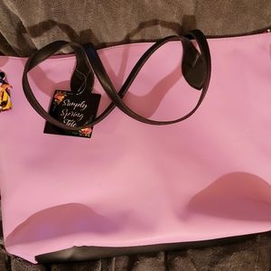 NWT SPRING LG VIOLET TOTE BAG